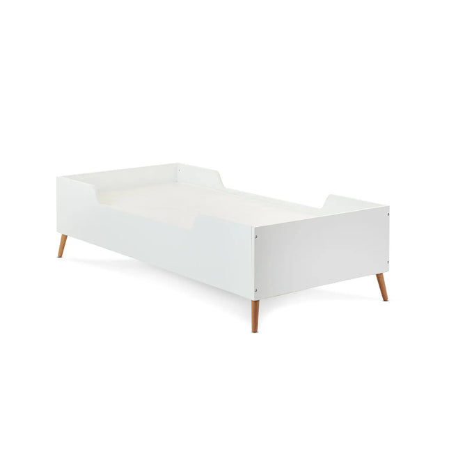 Maya Single Bed - White & Natural