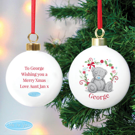 Me to You - Personalised Christmas Bauble - ideal for Nan, Grandma - Personalised Memento Company - Junior Bambinos