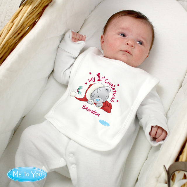 Tiny Tatty - Personalised My 1st Christmas Bib - Personalised Memento Company - Junior Bambinos