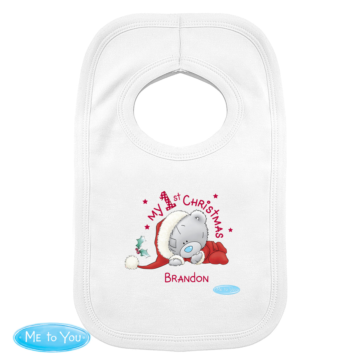 Tiny Tatty - Personalised My 1st Christmas Bib - Personalised Memento Company - Junior Bambinos