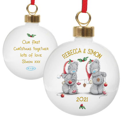 Me to You - Personalised Christmas Twins Bauble - Personalised Memento Company - Junior Bambinos