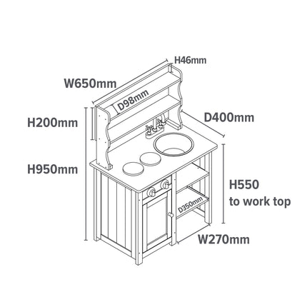 Mud Kitchen - Liberty House Toys - Junior Bambinos