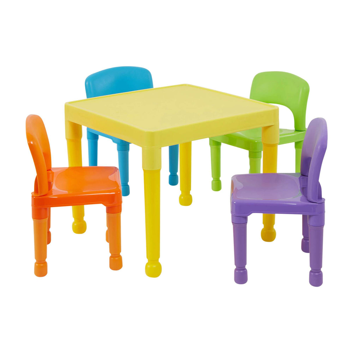 Multi-Coloured Table & 4 Chairs Set - Liberty House Toys - Junior Bambinos