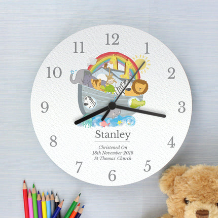 Noah's Ark - Personalised Wall Clock - Junior Bambinos