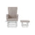 Deluxe Reclining Glider Chair and Stool - Junior Bambinos