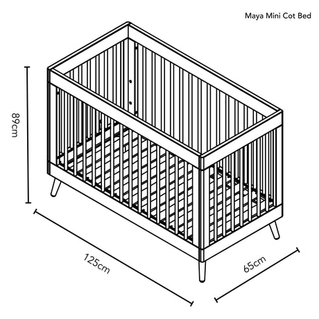 Maya Mini 2 Piece Nursery Furniture Set - Junior Bambinos