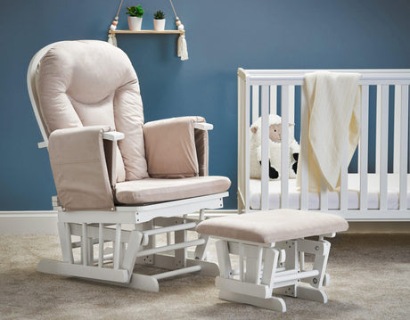 Reclining Glider Chair and Stool - Junior Bambinos
