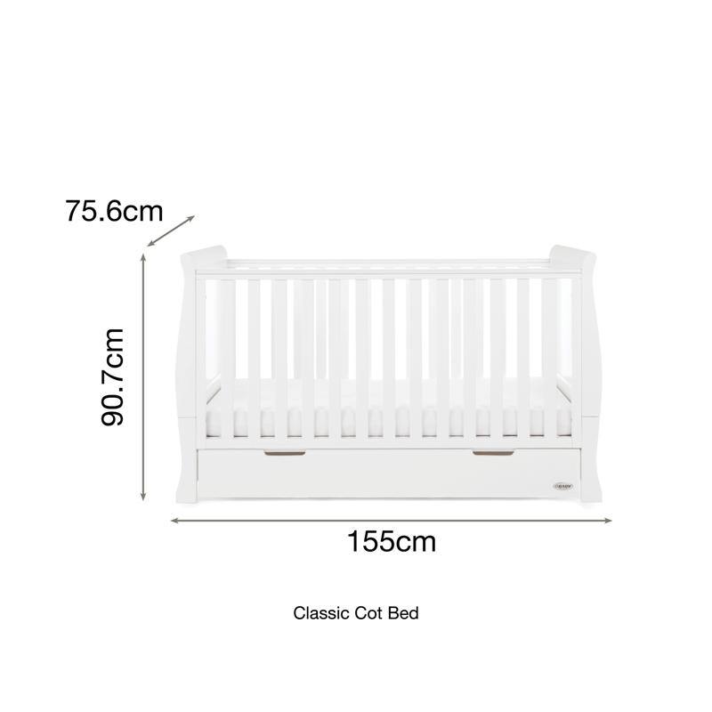 Stamford Classic Sleigh Cot Bed - Junior Bambinos