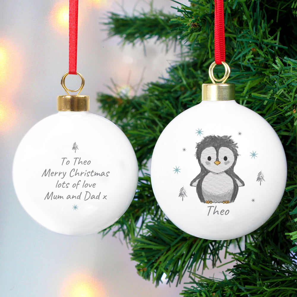 Pebbles the Penguin Bauble