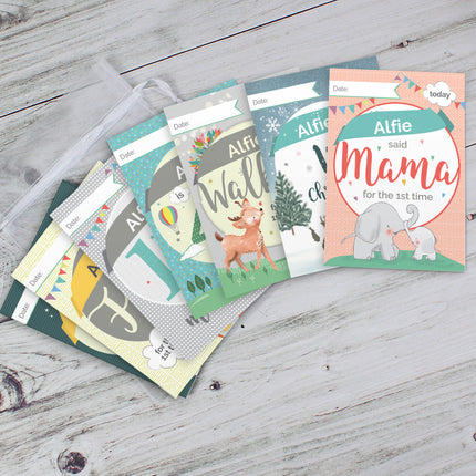 Personalised Baby Milestone Cards - Personalised Memento Company - Junior Bambinos