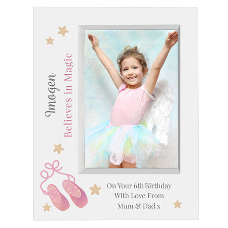 Ballerina - Personalised Photo Frame - Personalised Memento Company - Junior Bambinos