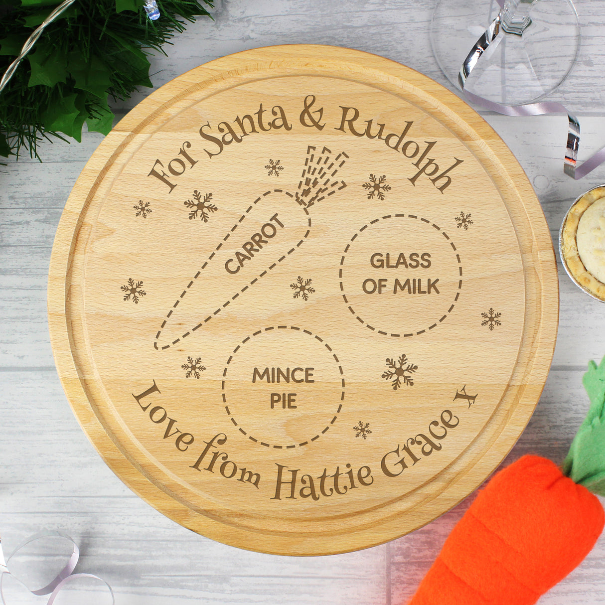 Christmas Eve - Santa Treats Board - Personalised Memento Company - Junior Bambinos