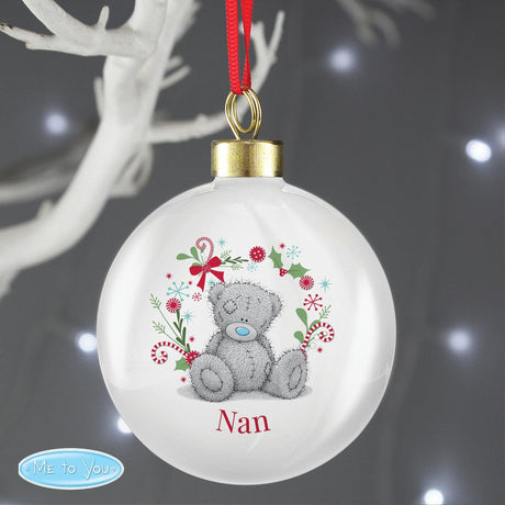 Me to You - Personalised Christmas Bauble - ideal for Nan, Grandma - Junior Bambinos