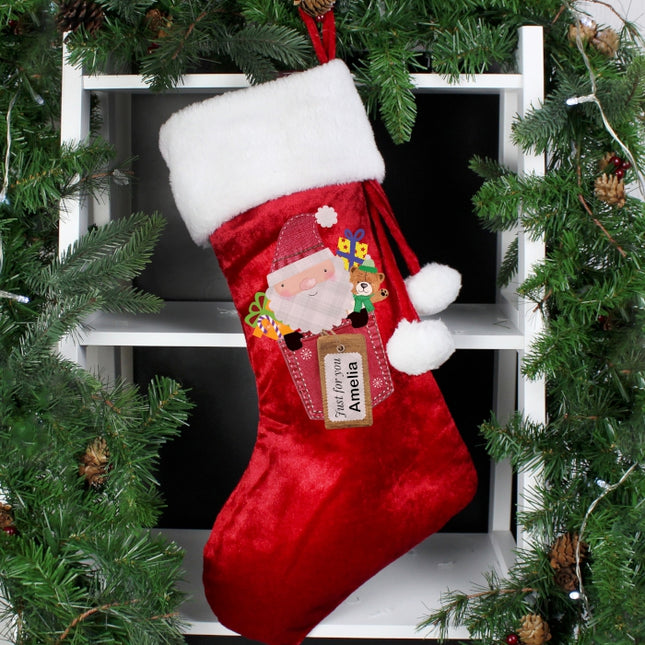 Personalised Christmas Santa Stocking - Personalised Memento Company - Junior Bambinos
