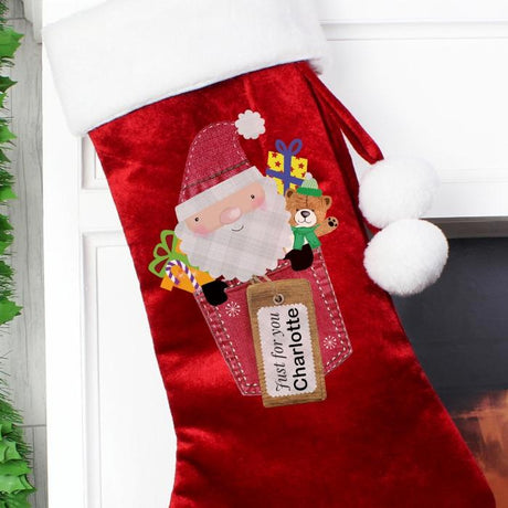 Personalised Christmas Santa Stocking - Personalised Memento Company - Junior Bambinos