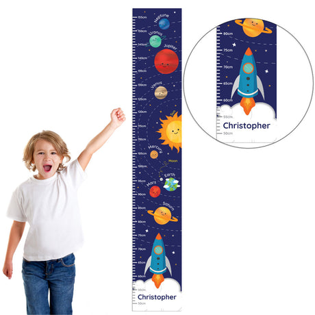 Personalised Solar System Height Chart - Personalised Memento Company - Junior Bambinos