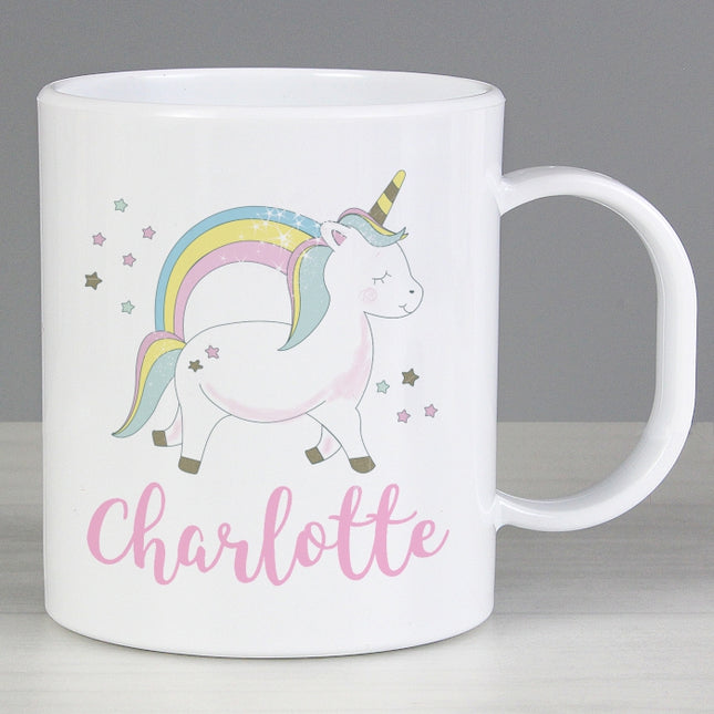 Personalised Unicorn Plastic Mug - Personalised Memento Company - Junior Bambinos