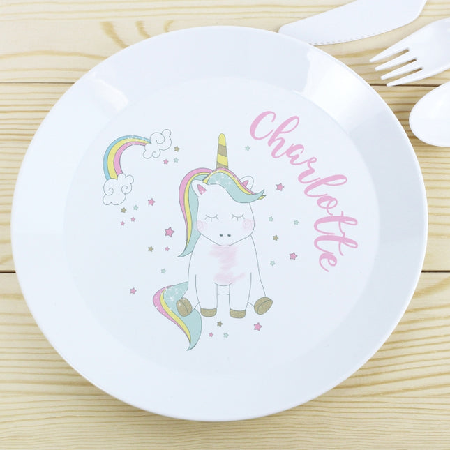Personalised Unicorn Plate - Personalised Memento Company - Junior Bambinos