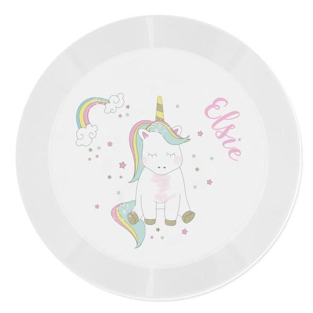 Personalised Unicorn Plate - Personalised Memento Company - Junior Bambinos