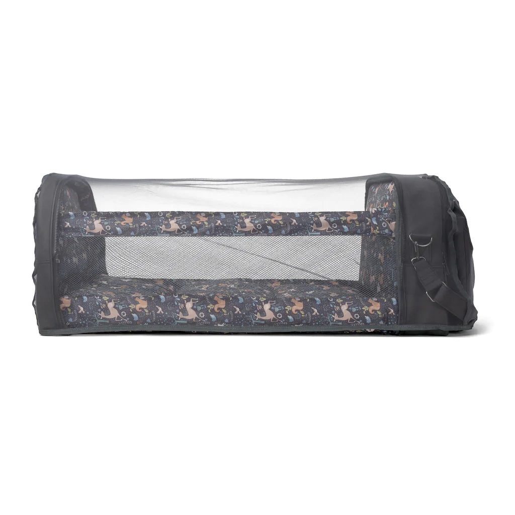 Pod ® Changing Bag & Travel Crib - Black Vegan Leather