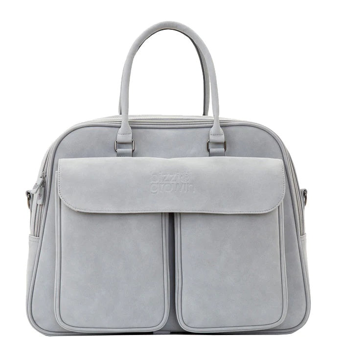 Pod ® Changing Bag & Travel Crib - Whisper Grey Vegan Leather