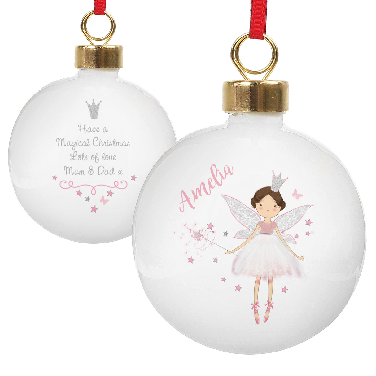 Personalised Fairy Bauble - Personalised Memento Company - Junior Bambinos