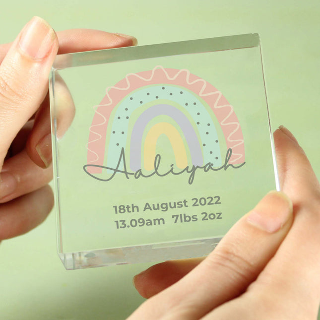 Rainbow - Personalised Crystal Token