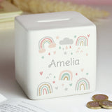 Rainbow Money Box - Personalised