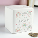 Rainbow Money Box - Personalised