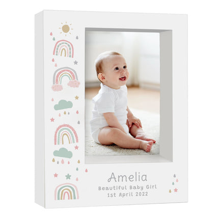 Personalised Photo Frame - Rainbows