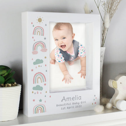 Personalised Photo Frame - Rainbows