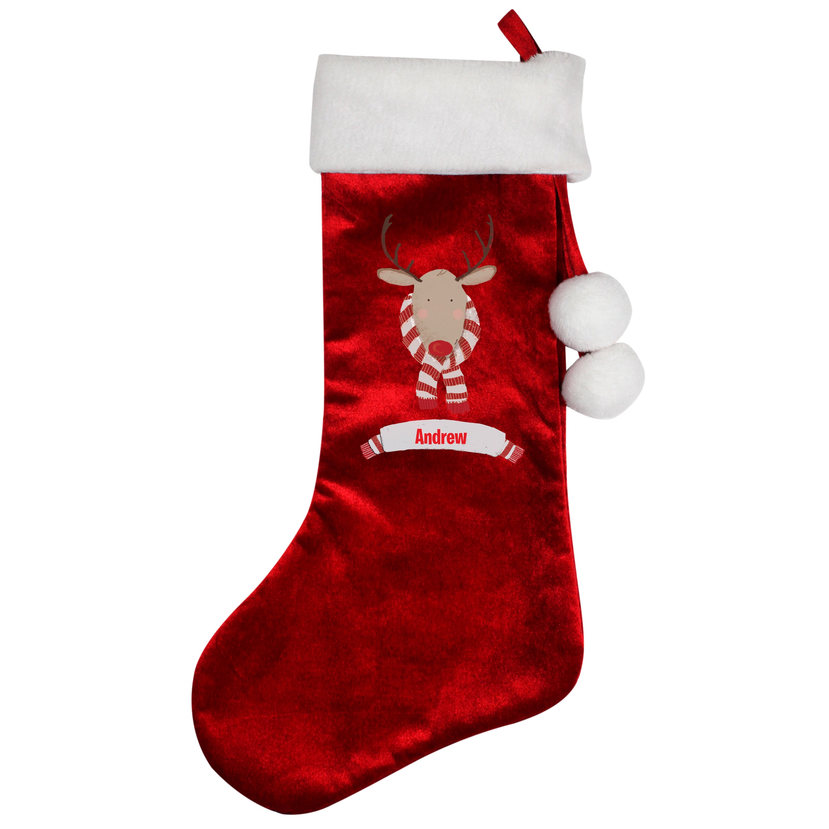 Reindeer - Personalised Christmas Stocking - Personalised Memento Company - Junior Bambinos