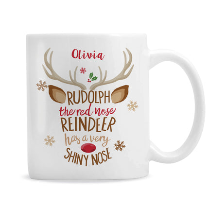 Rudolph the Red Nose Reindeer - Personalised Mug