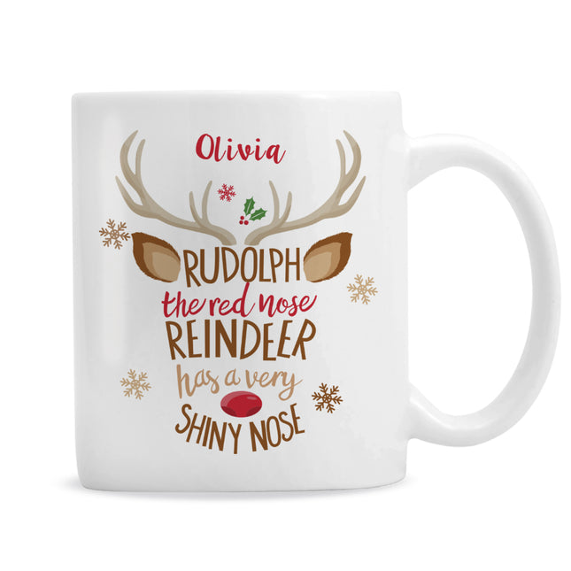Rudolph the Red Nose Reindeer - Personalised Mug