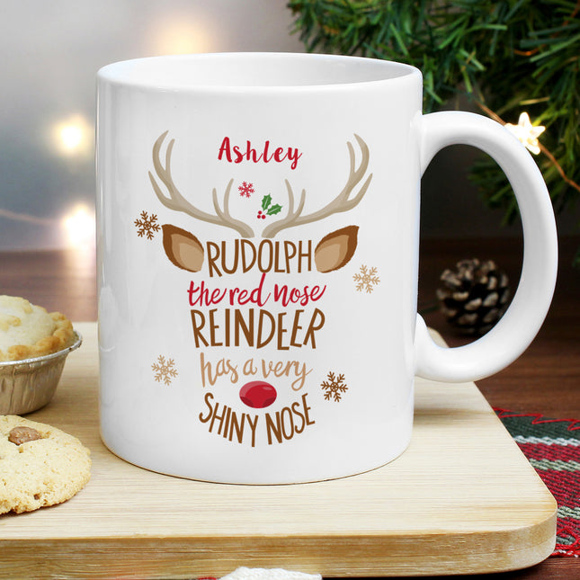 Rudolph the Red Nose Reindeer - Personalised Mug