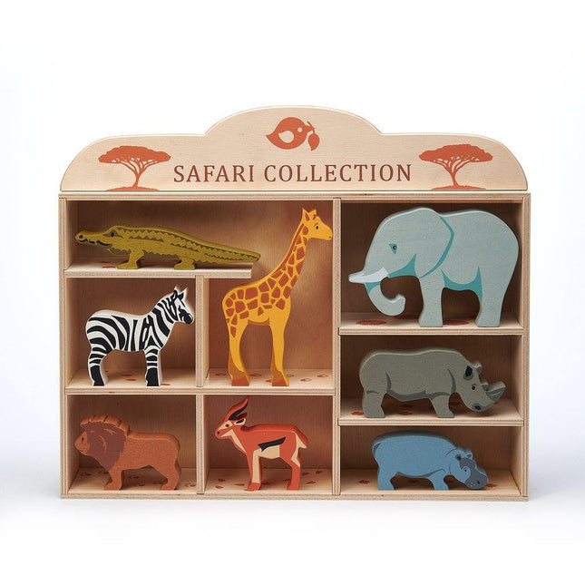 Safari Animals with Display / Storage Shelf - Junior Bambinos
