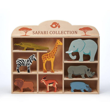 Safari Animals with Display / Storage Shelf - Junior Bambinos