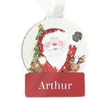 Santa - Acrylic Bauble - Personalised