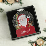 Santa - Acrylic Bauble - Personalised