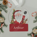 Santa - Acrylic Bauble - Personalised