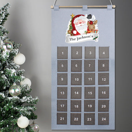 Santa Felt Advent Calendar - Personalised - Junior Bambinos