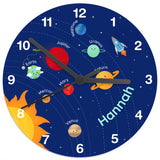 Solar System - Personalised Wall Clock - Personalised Memento Company - Junior Bambinos