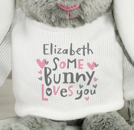 Personalised Some Bunny Loves You Bunny Rabbit - Personalised Memento Company - Junior Bambinos