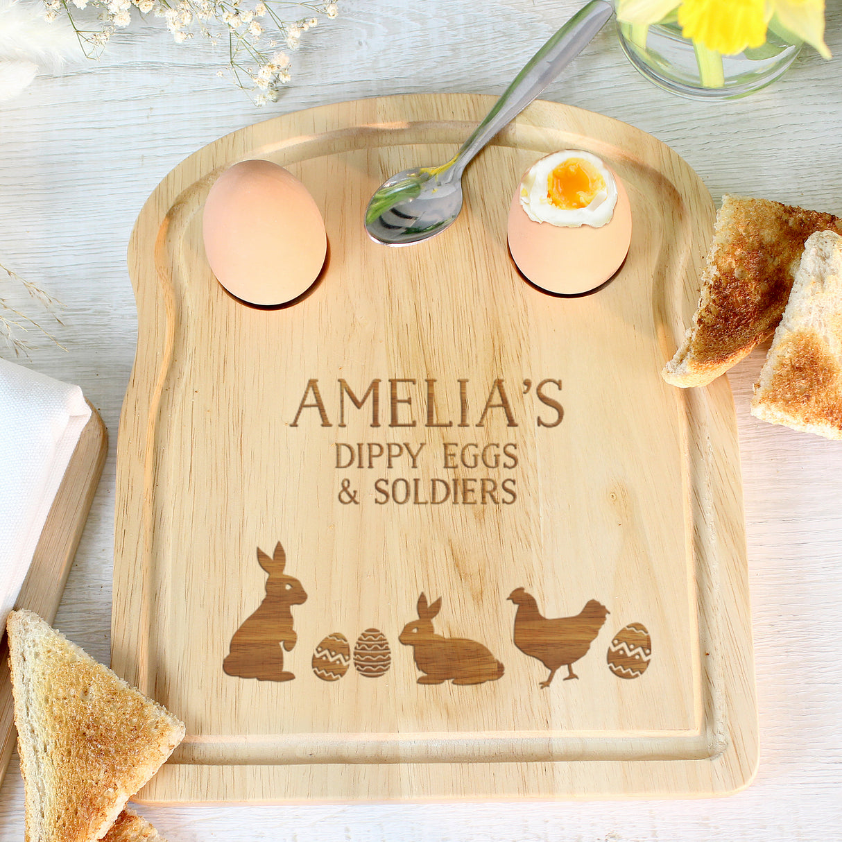 Spring Egg & Toast Board - Personalised