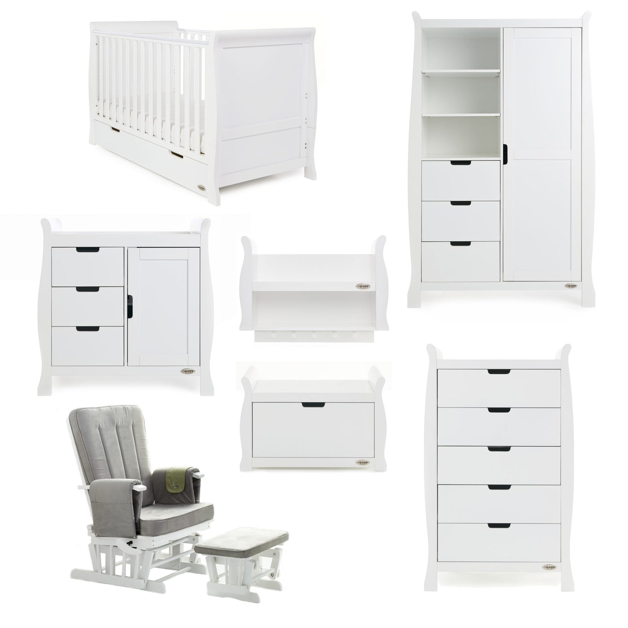 Stamford Classic 7 Piece Nursery Room Set - Obaby - Junior Bambinos