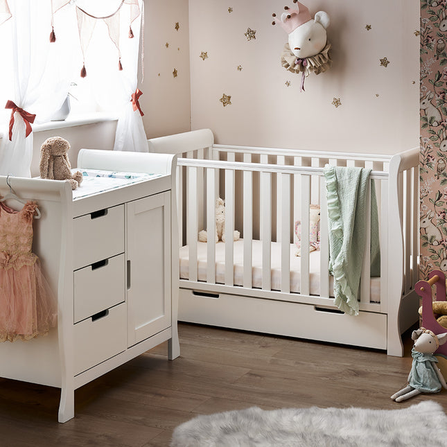 Stamford Mini Sleigh 2 Piece Nursery Room Set - Obaby - Junior Bambinos