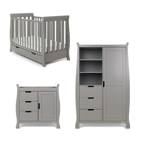 Stamford Mini Sleigh 3 Piece Nursery Room Set - Obaby - Junior Bambinos