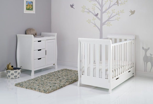 Stamford Mini Sleigh 2 Piece Nursery Room Set - Obaby - Junior Bambinos