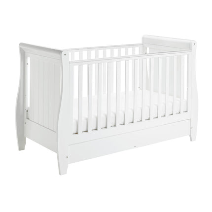 Stella Drop Side Cot Bed - White