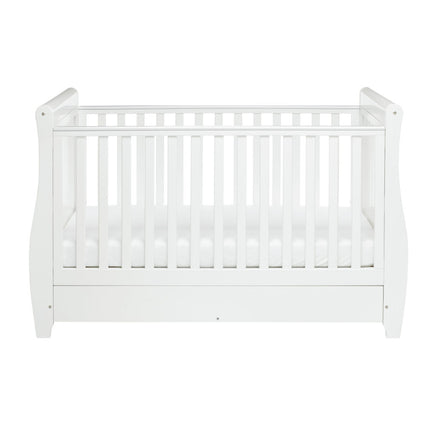 Stella Drop Side Cot Bed - White